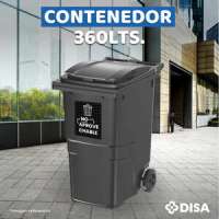 CONTENEDOR NEGRO DE 360 LTS