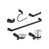 KIT ACCESORIOS BAÑO BASE REDONDA