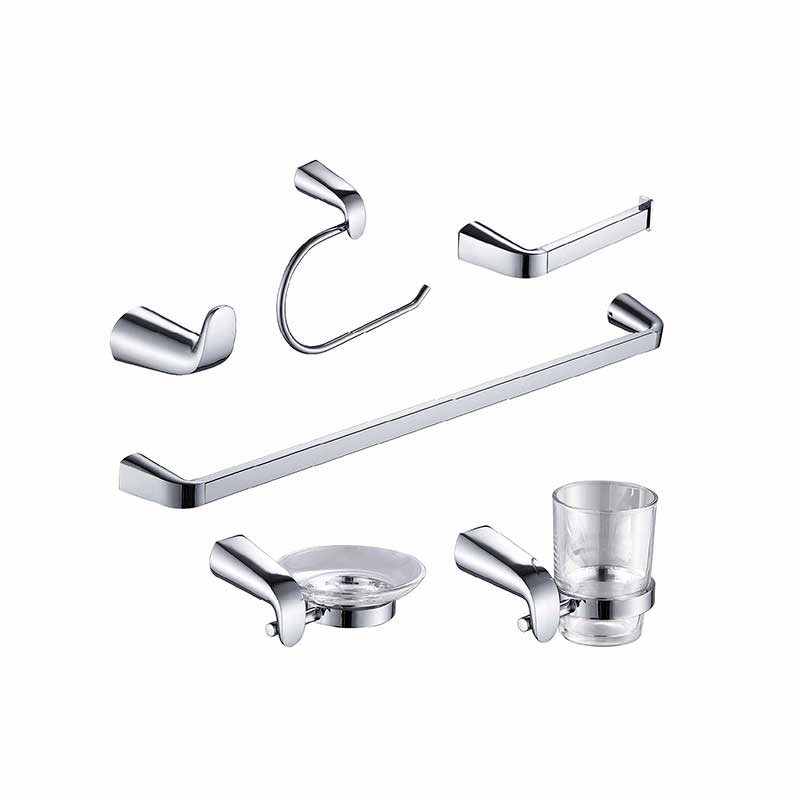 KIT ACCESORIOS BAÑO BASE REDONDA