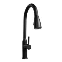 Mezcladora Monocomando de lavadero al mueble negro mate