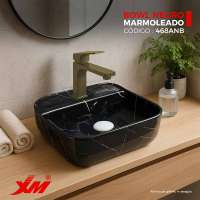 Bowl negro marmoleado