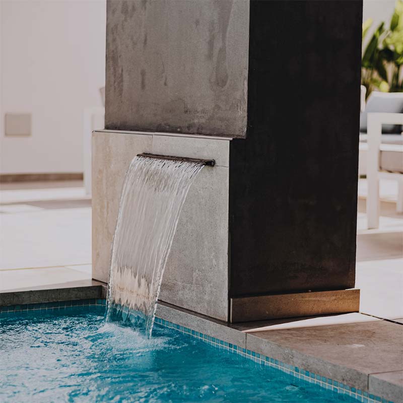Cascadas para piscinas