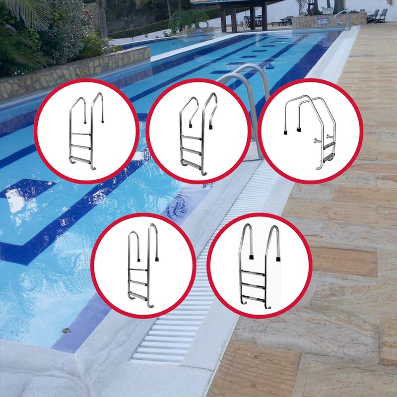 Escaleras para Piscina de Acero Inoxidable