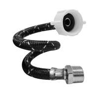 Tubos de abasto ULTRAFLEX® negro para inodoro ½”x7/8”x40cm M-H