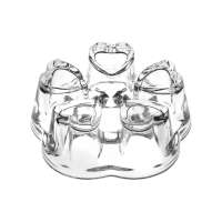 Base calentador corazón para tetera de vidrio con soporte para vela