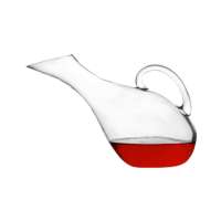 Jarra decantadora para vino con asa y boquilla inclinada