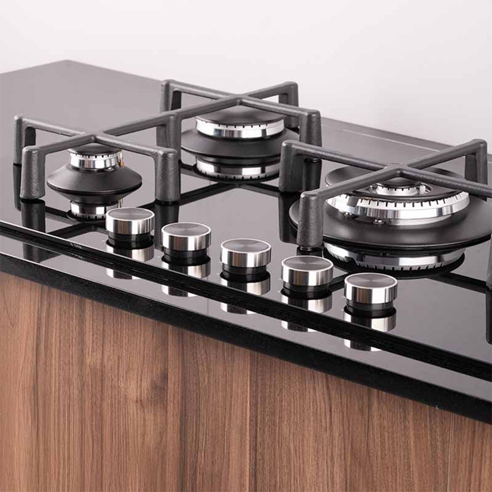 Encimera PureBlack Vidrio Templado SCollection a Gas 90cm - 3120SOLCO076