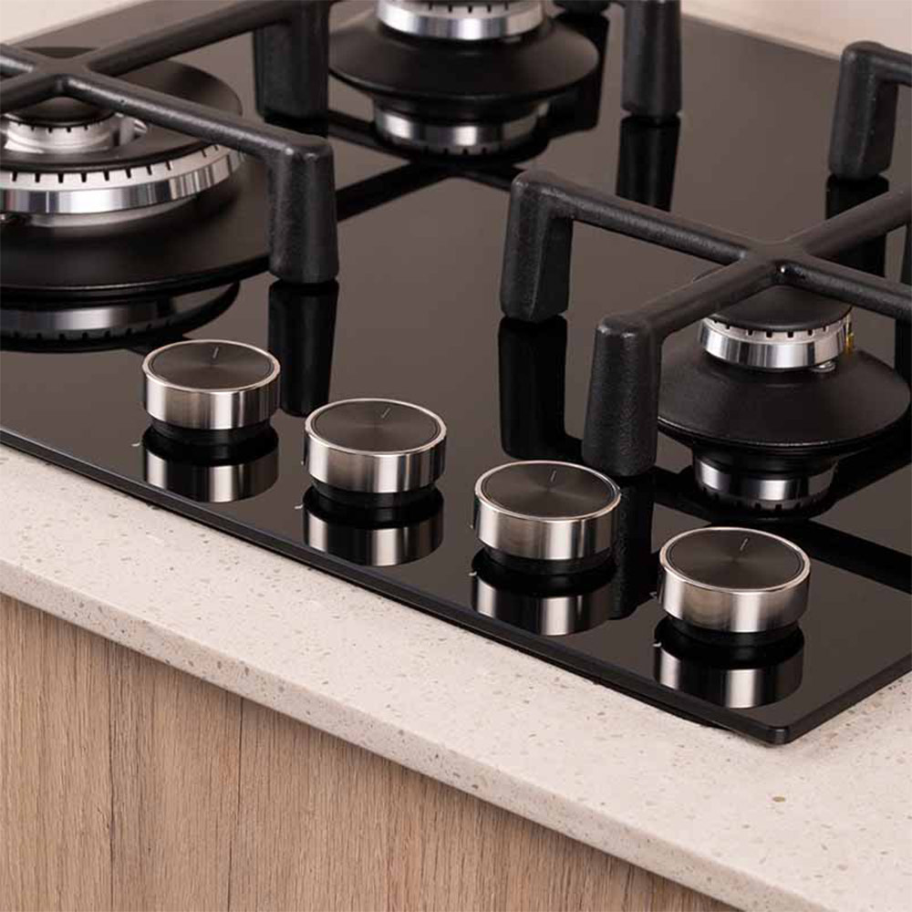Encimera PureBlack Vidrio Templado SCollection A Gas 60cm - 3120SOLCO077