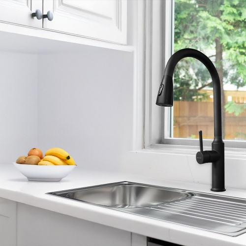 Mezcladora Monocomando black Brikkel Signature