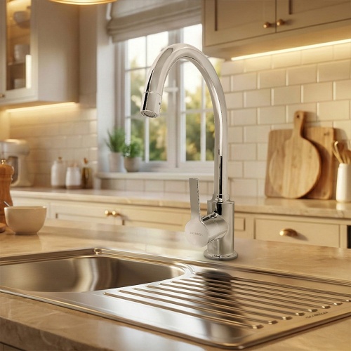 Mezcladora Monocomando de lavadero al mueble pico B Brikkel Springs