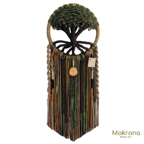 Árbol frondoso verde-marrón 30cm