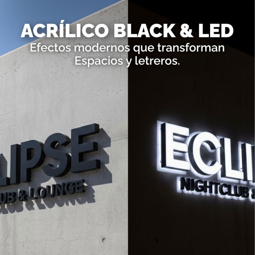 Black & Led