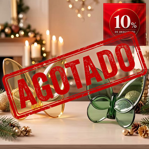 Set de 2 Figuras Decorativas de Mariposas en Cristal